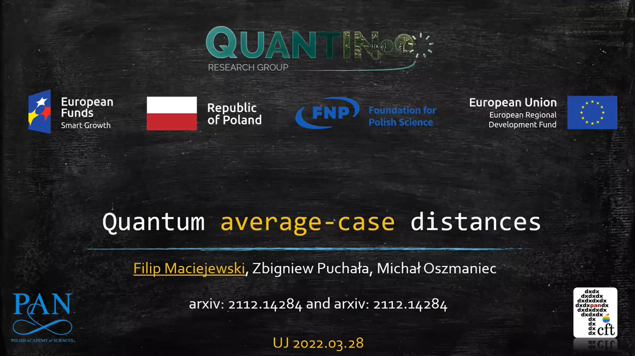 Filip Maciejewski (CTP PAS): Operational Quantum Average-Case Distances